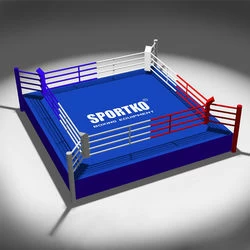 Боксерський ринг Sportko Професійний 7*7*0,6 м, канати 6*6 м